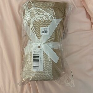 LOFT tan blanket, never opened and new with tags
